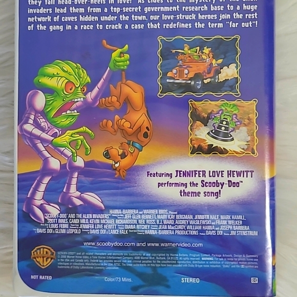 2000 Y2K Scooby-Doo & the Alien Invaders Movie VHS Tape & Clamshell Case - Picture 8 of 16